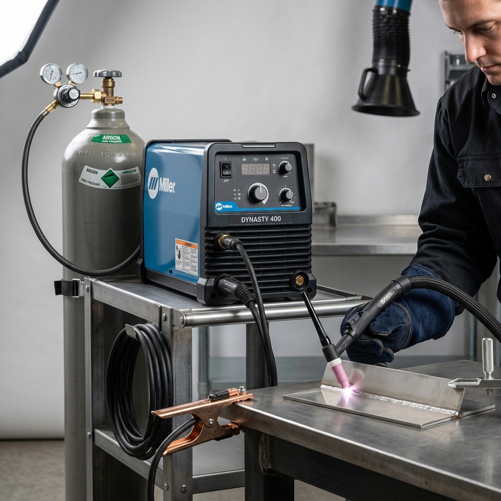 TIG Welding Torch and Machine
